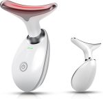 Masajeador Facial y de Cuello Antiarrugas 7-en-1: Dispositivo de Lifting con Terapia de 7 Colores LED, Microcorriente EMS y Calor Térmico para Rejuvenecimiento Total
